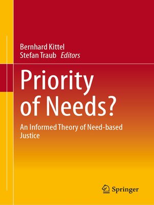 cover image of Priority of Needs?